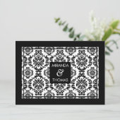 MODERN WEDDING INVITATIONS :: damask colors 10 招待状 (スタンド正面)