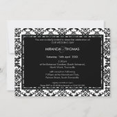 MODERN WEDDING INVITATIONS :: damask colors 10 招待状 (裏面)