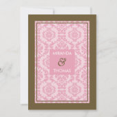 MODERN WEDDING INVITATIONS :: damask colors 9P 招待状 (正面)