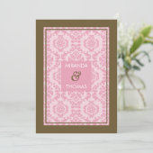 MODERN WEDDING INVITATIONS :: damask colors 9P 招待状 (スタンド正面)
