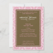 MODERN WEDDING INVITATIONS :: damask colors 9P 招待状 (裏面)