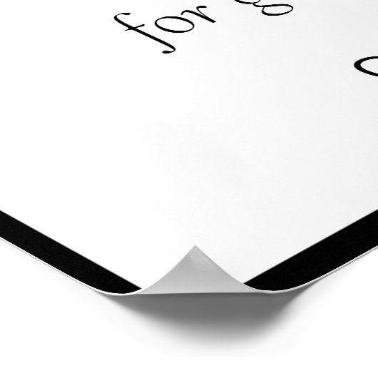 Modern wedding kids busy bag  ポスター (角)