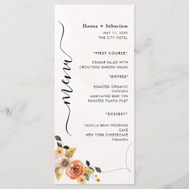 Modern  Wedding Menu メニュー