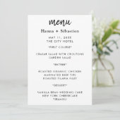 Modern Wedding Menu メニュー (スタンド正面)