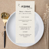 Modern  Wedding Menu メニュー