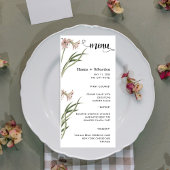 Modern Wedding Menu メニュー