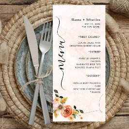 Modern  Wedding Menu メニュー