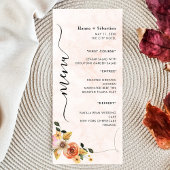 Modern  Wedding Menu メニュー