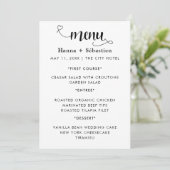 Modern  Wedding Menu メニュー (スタンド正面)