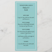 Modern Wedding Menu Card, Minimalist Custom Dinner メニュー (正面)