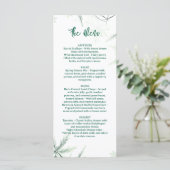 Modern Wedding Menu, Minimalist Menu, Elegant  メニュー (スタンド正面)