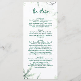 Modern Wedding Menu, Minimalist Menu, Elegant  メニュー