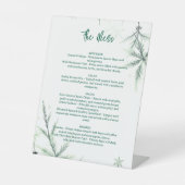 Modern Wedding Menu, Minimalist  Menu, Elegant 台座サイン (正面)