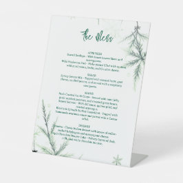 Modern Wedding Menu, Minimalist  Menu, Elegant 台座サイン