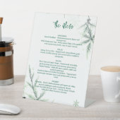 Modern Wedding Menu, Minimalist  Menu, Elegant 台座サイン (インサイチュ)