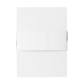 Modern Wedding | Minimalist Clean Simple Photo 招待状ベリーバンド (裏面例)