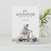 Modern wedding photo adventure  招待状 (スタンド正面)