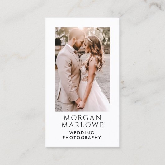 Modern Wedding Photographer Photo 名刺 (正面)