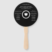 Modern Wedding Program ハンドファン (裏面)