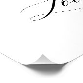 Modern Wedding Quote Backdrop Tapestry  ポスター (コーナー)