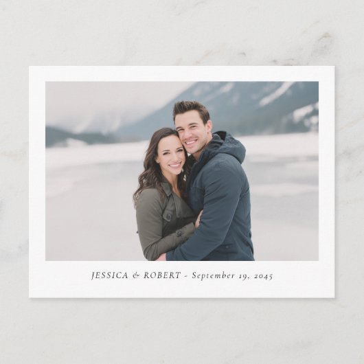 Modern Wedding RSVP Deadline Reminder ポストカード (正面)