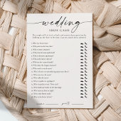 Modern Wedding Shoe Game 招待状