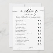 Modern Wedding Shoe Game 招待状 (正面)