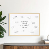 Modern Wedding Signature Guest Book Poster ポスター