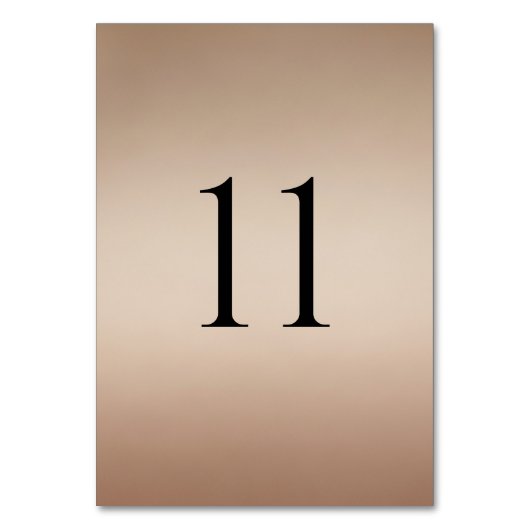 Modern Wedding Table Numbers (1–20) テーブルナンバー (正面)