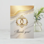 Modern Wedding Thank You Card サンキューカード (スタンド正面)