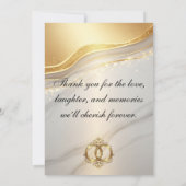 Modern Wedding Thank You Card サンキューカード (裏面)