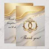 Modern Wedding Thank You Card サンキューカード (正面/裏面)