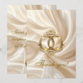 Modern Wedding Thank You Card サンキューカード (正面/裏面)