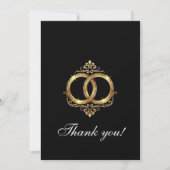 Modern Wedding Thank You Card サンキューカード (正面)