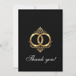 Modern Wedding Thank You Card サンキューカード