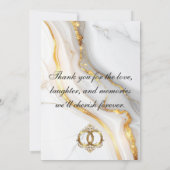 Modern Wedding Thank You Card サンキューカード (裏面)
