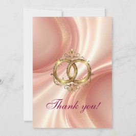 Modern Wedding Thank You Card サンキューカード