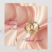 Modern Wedding Thank You Card サンキューカード (正面/裏面)