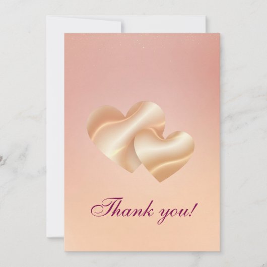 Modern Wedding Thank You Card サンキューカード (正面)