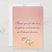 Modern Wedding Thank You Card サンキューカード (裏面)