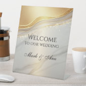 Modern Wedding Welcome Sign 台座サイン (インサイチュ)