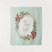 Modern Wedding Welcome Sign, Boho Wedding タペストリー (正面)