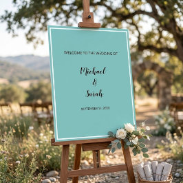 Modern Wedding Welcome Sign, Minimalist Custom アクリルサイン
