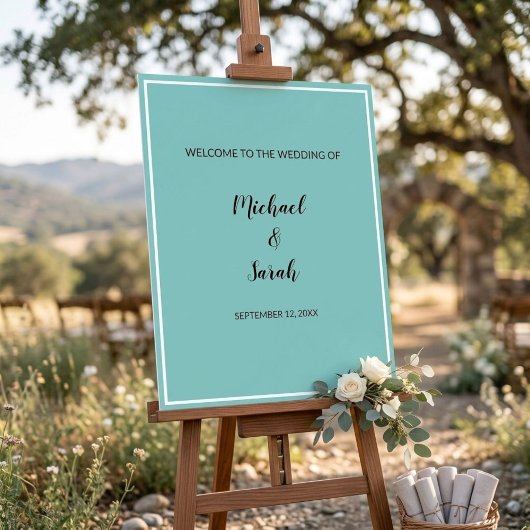 Modern Wedding Welcome Sign, Minimalist Custom アクリルサイン