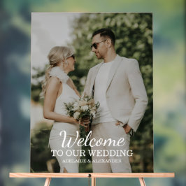 Modern Welcome Photo Wedding アクリルサイン