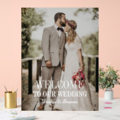 Modern Welcome Photo Wedding アクリルサイン (ウェディング)