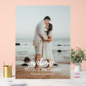 Modern Welcome Photo Wedding アクリルサイン (ウェディング)