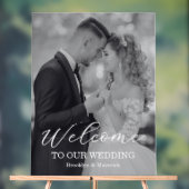 Modern Welcome Photo Wedding アクリルサイン (ニュートラル)