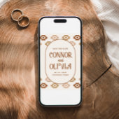 Modern Western Photo Save the Date Card 招待状