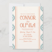 Modern Western Photo Wedding Invitation 招待状 (正面)